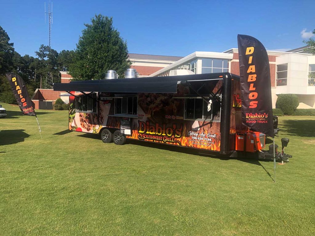 diablos food truck at college campus
